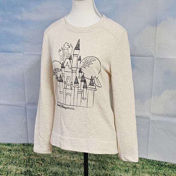 DISNEY PARKS | WALT DISNEY WORLD MAGIC KINGDOM CREW NECK COTTON BLEND PU… - Picture 8 of 16